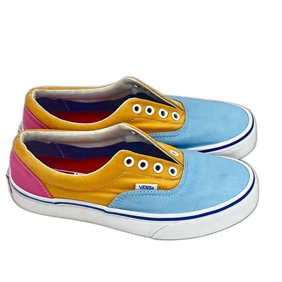 VANS Era Canvas Sneakers Women’s Sz‎ 6.5 Multicolor Casual Skater Shoes Sporty - Picture 2 of 9
